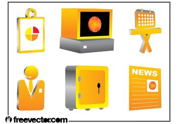 3D Corporate Graphics - Free vector #151847