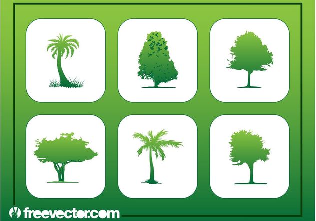 Tree Buttons - vector gratuit #152897 