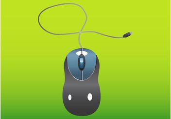 Mouse With Wire - vector gratuit #153957 