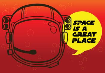 Astronaut Helmet - vector gratuit #154117 