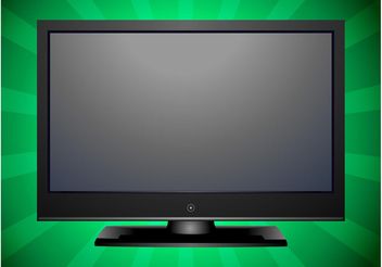 Flat TV - Kostenloses vector #154207