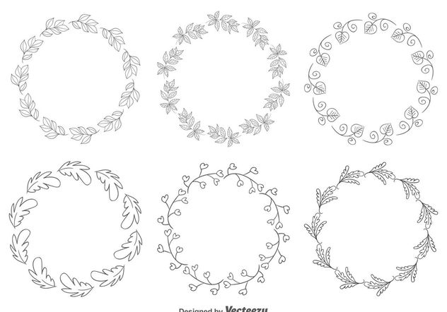 Decorative Floral Frames - бесплатный vector #154737