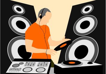 Mixing DJ Graphics - Free vector #155557