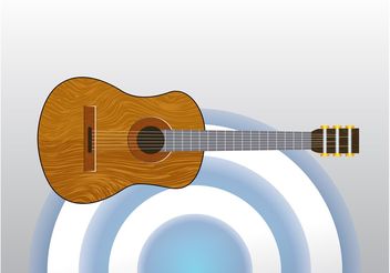Classical Acoustic Guitar - vector gratuit #155657 
