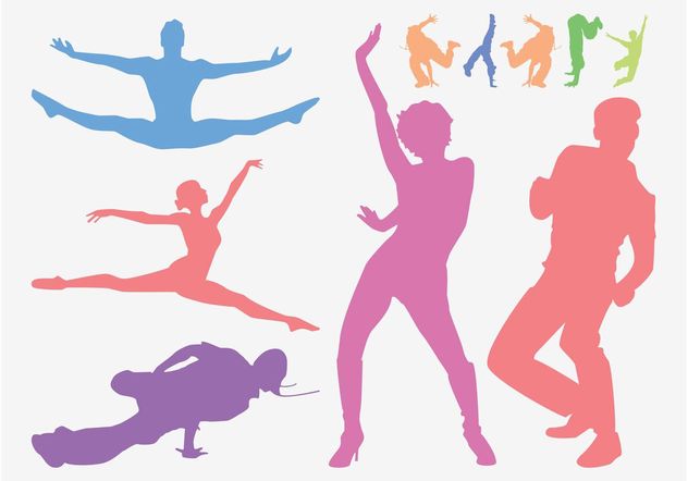 Dancing People Graphics - vector gratuit #156027 