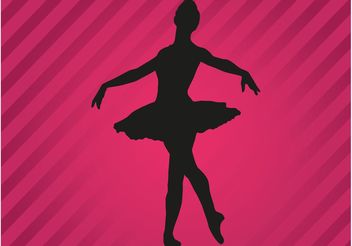 Ballerina Vector Silhouette - бесплатный vector #156237