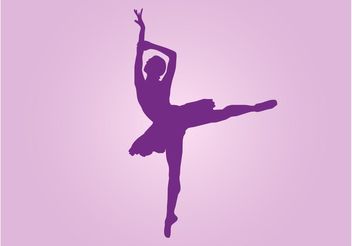 Dancing Ballerina Vector - бесплатный vector #156307