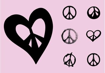 Peace Symbols - бесплатный vector #157057