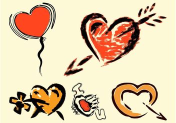 Love Hearts Vector - vector #157137 gratis