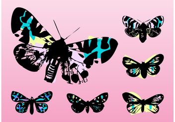Pop Art Butterflies - Kostenloses vector #157607