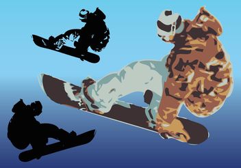 Snowboard Vector Art - Free vector #158227