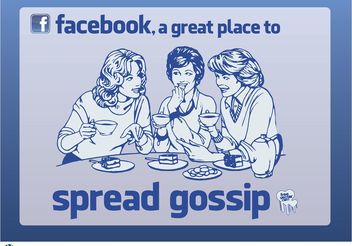 Facebook Gossip - бесплатный vector #158387