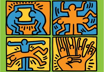 Keith Haring Vector - бесплатный vector #158567