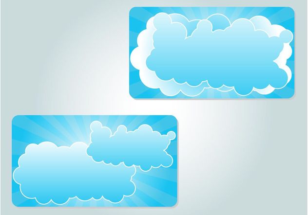 Cloud Illustrations - Kostenloses vector #159007