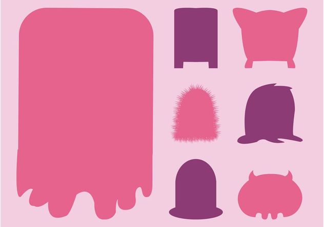 Monsters Silhouettes - Free vector #159057