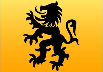 Lion Silhouette Vector - Free vector #160297