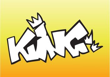 King Graffiti Piece - vector #160527 gratis