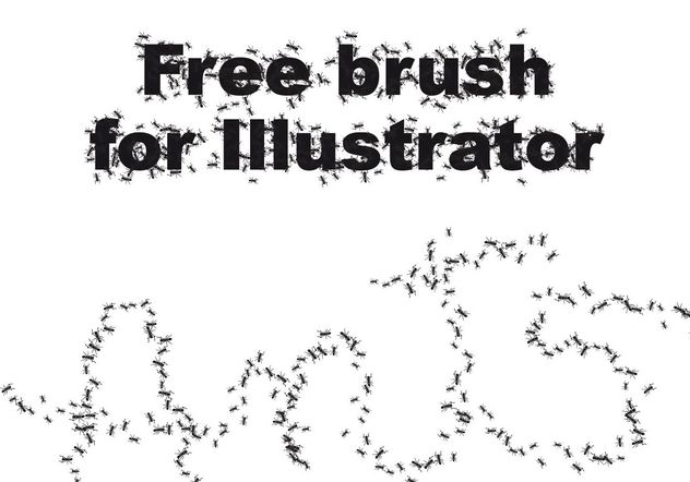 Ant brush - Free vector #160647