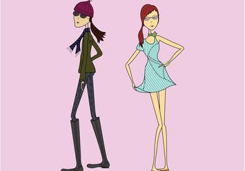 Summer And Winter Fashion - vector gratuit #160777 