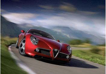 Fast Alfa Romeo Spider - Free vector #161677