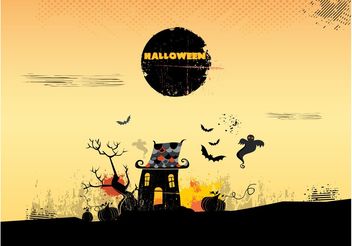 Halloween House - vector gratuit #161897 