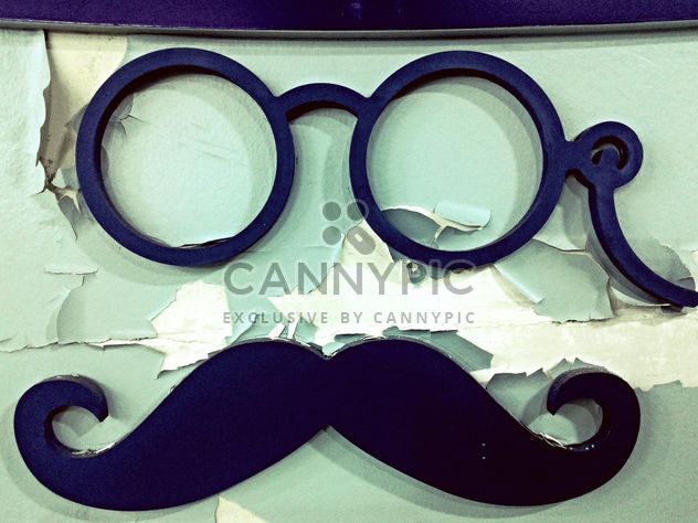 Retro glasses and moustache - image #183637 gratis