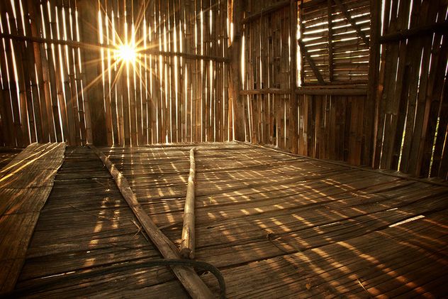 Sunlight Pierces A Bamboo Hut - image gratuit #184287 