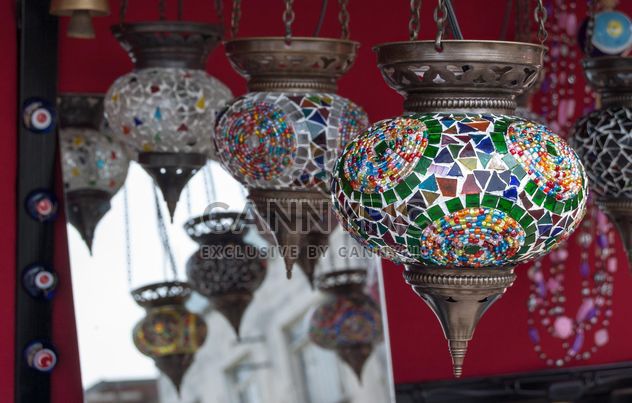 colorful handmade lamp - image #185937 gratis