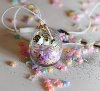 Set of girl's colorful objects with headphones - бесплатный image #187207