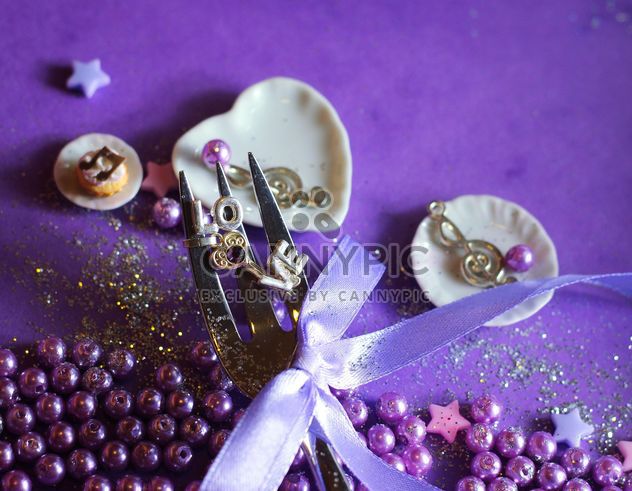 violet fork glittered - image #187377 gratis
