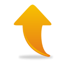 Orange Arrow Up - Kostenloses icon #193817