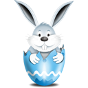 Bunny In Egg Blue - Kostenloses icon #193857