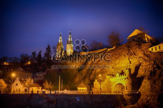 cathedral at night in the Czech Republic - бесплатный image #198607