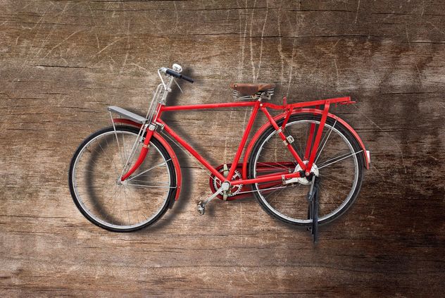 Retro red bicycle - image #200177 gratis