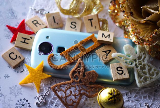 Christmas decoration of smartphone - бесплатный image #200827