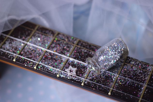girly guitar in glitter - Free image #201037