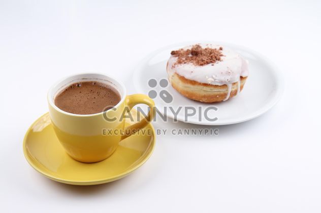Cup of Coffee and Donut - image gratuit #201087 