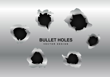 Vector metal bullet hole - бесплатный vector #201307