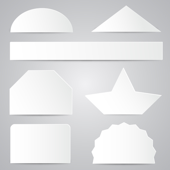 White Paper Shapes - Free vector #202767