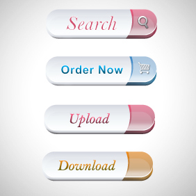 Web Buttons High Quality - Free vector #203437