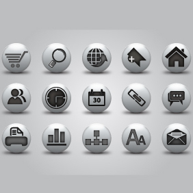 Web Buttons Icon Pack - Free vector #203467
