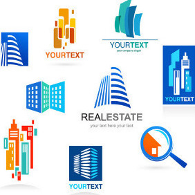 Real Estate Logos - бесплатный vector #203757