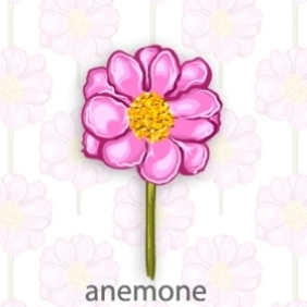 Anemone Flower - Kostenloses vector #203977