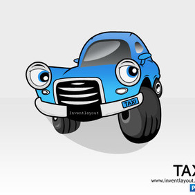Taxi Car PSD - Free vector #204127