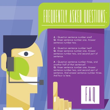Frequently Asked Questions - Free vector #205687