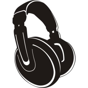 Black Headphones - бесплатный vector #206057
