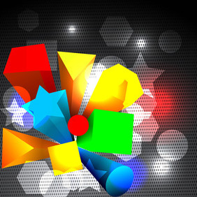 Abstract 3d Vector - Free vector #206387