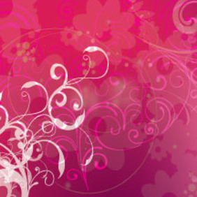 Bettwin Pink And Swirls Vector Design - vector gratuit #207287 