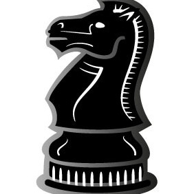 Chess Knight Piece - vector gratuit #207497 