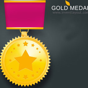 Gold Medal 2 - vector gratuit #207877 